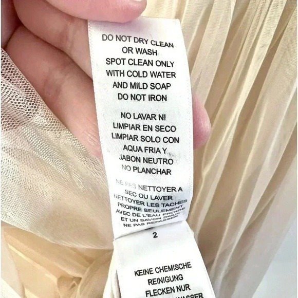 Adrianna Papell Light Pink Ombre Sequins & Tulle Spagetti Strap Gown Size 10 - Picture 12 of 12